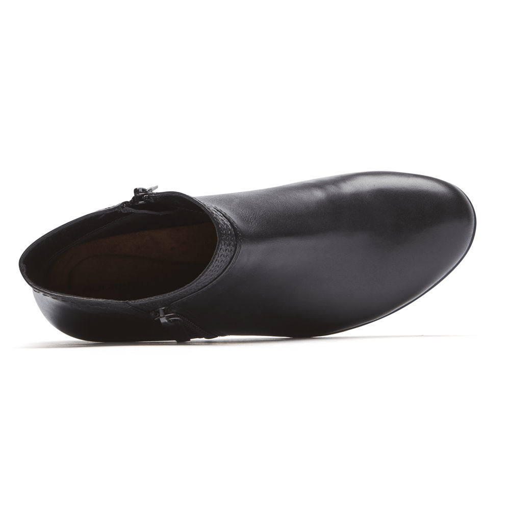 Womens Booties - Rockport Carly - Black - PTDH01352